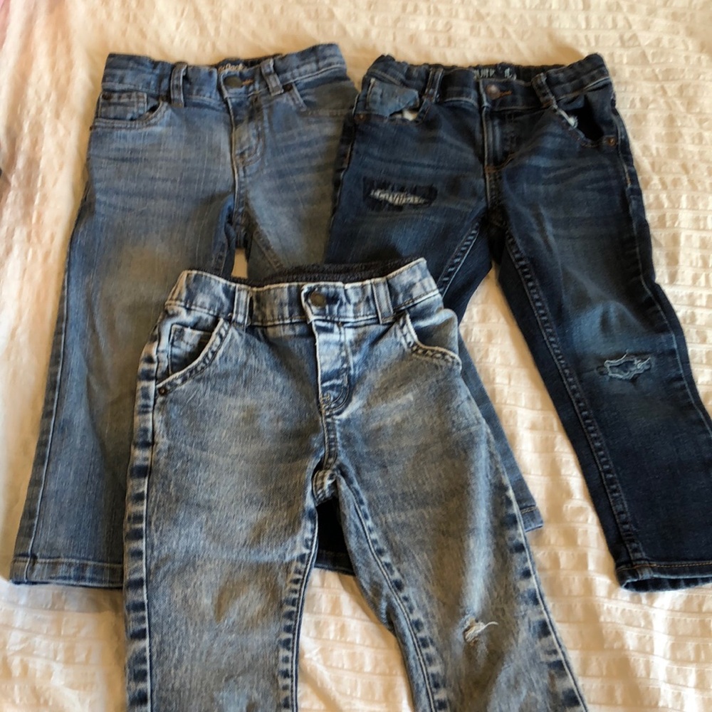 Three Pairs!  Cat & Jack Toddler / Size 3T Jeans - Great condition!